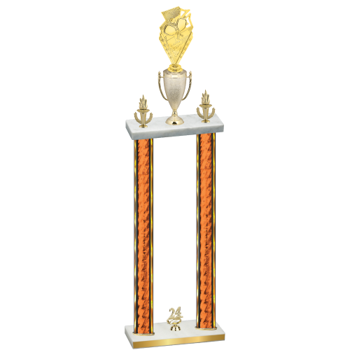 Double Orange Glacier Year Pickleball Trophy