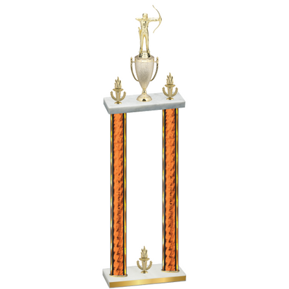 Double Orange Glacier Victory Archery Trophy