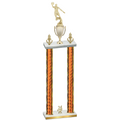 Double Orange Glacier Year Basketball Trophy