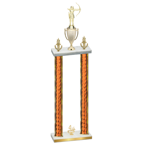Double Orange Glacier Fourth Place Archery Trophy