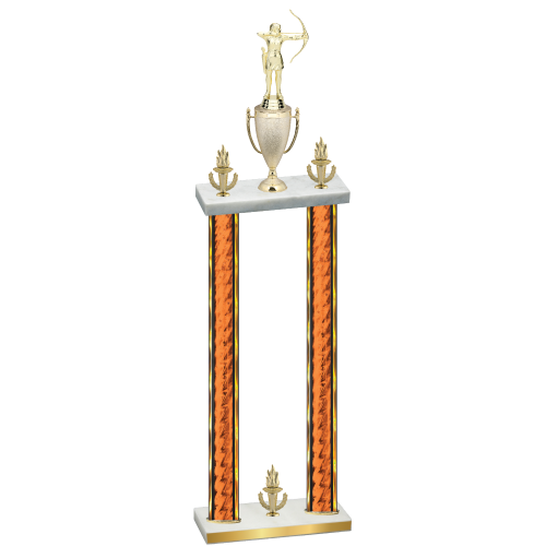 Double Orange Glacier Victory Archery Trophy