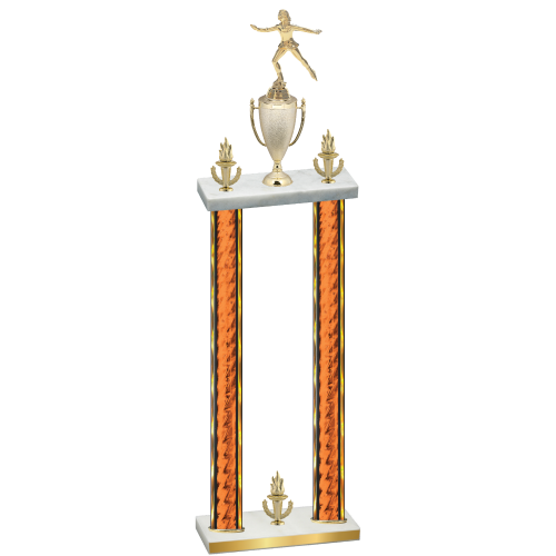 Double Orange Glacier Victory Skater Trophy