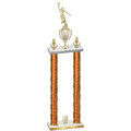 Double Orange Glacier Year Basketball Trophy