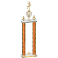 Double Orange Glacier First Place Majorette Trophy