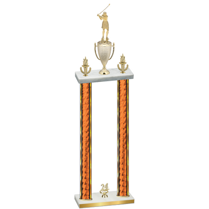 Double Orange Glacier Year Golf Trophy