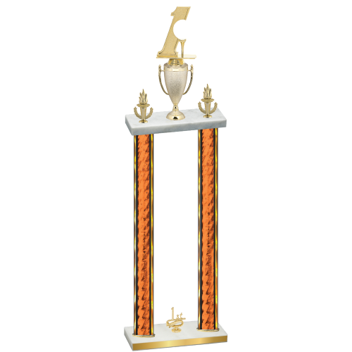 Double Orange Glacier First Place Golf Trophy