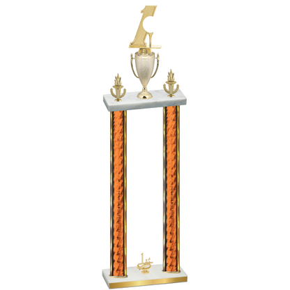 Double Orange Glacier First Place Golf Trophy
