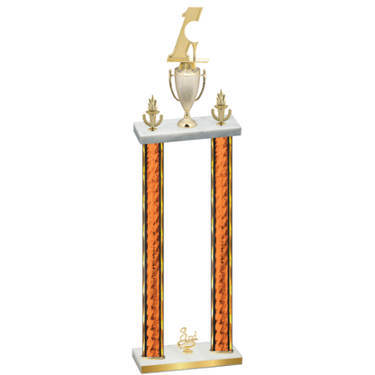 Double Orange Glacier Third Place Golf Trophy
