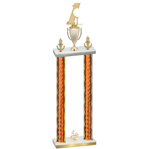 Double Orange Glacier Fourth Place Golf Trophy