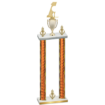 Double Orange Glacier Victory Golf Trophy