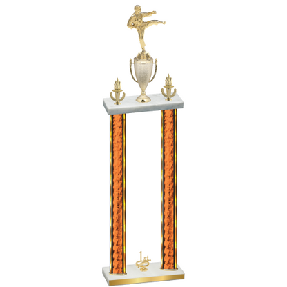 Double Orange Glacier First Place Karate Trophy
