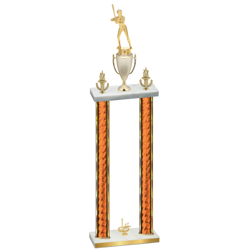 Double Orange Glacier First Place Softball Trophy