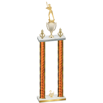 Double Orange Glacier Second Place Softball Trophy