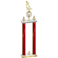 Double Red Glacier Year Football Trophy