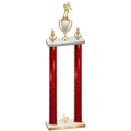 Double Red Glacier Third Place Rugby Trophy