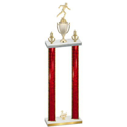 Double Red Glacier Third Place Running Trophy