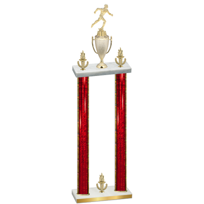 Double Red Glacier Victory Running Trophy