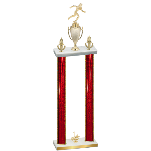 Double Red Glacier First Place Running Trophy