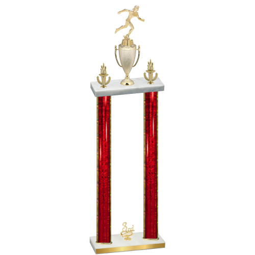 Double Red Glacier Third Place Running Trophy