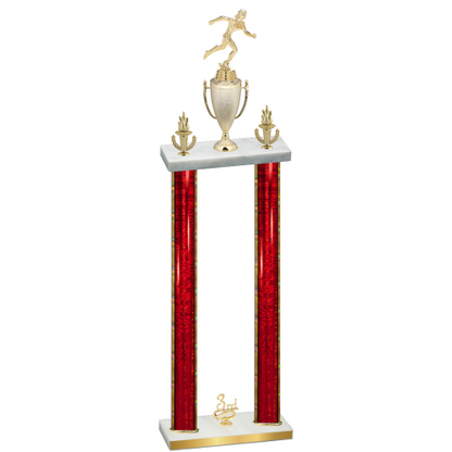 Double Red Glacier Third Place Running Trophy