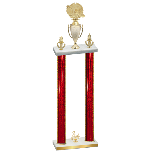 Double Red Glacier Third Place Running Trophy