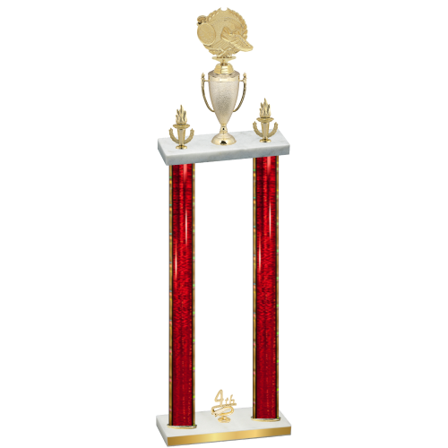 Double Red Glacier Fourth Place Running Trophy