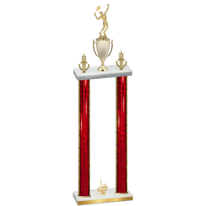 Double Red Glacier First Place Tennis Trophy