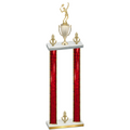 Double Red Glacier Victory Tennis Trophy