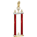 Double Red Glacier Year Football Trophy