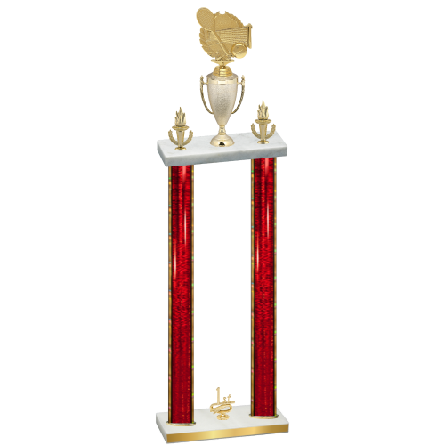 Double Red Glacier First Place Tennis Trophy