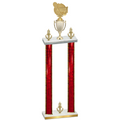 Double Red Glacier Victory Tennis Trophy