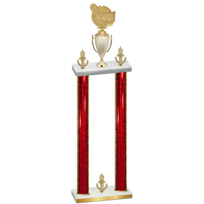 Double Red Glacier Victory Tennis Trophy
