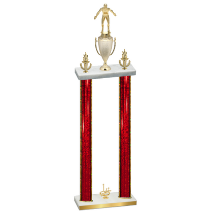 Double Red Glacier First Place Wrestling Trophy