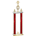 Double Red Glacier Second Place Wrestling Trophy