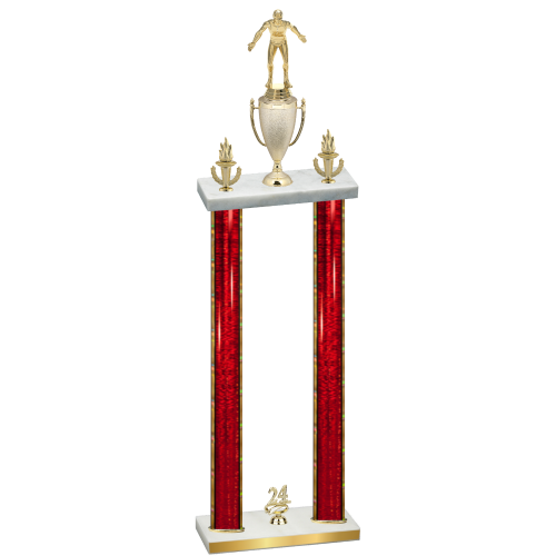 Double Red Glacier Year Wrestling Trophy