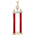 Double Red Glacier First Place Volleyball Trophy