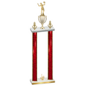 Double Red Glacier First Place Volleyball Trophy