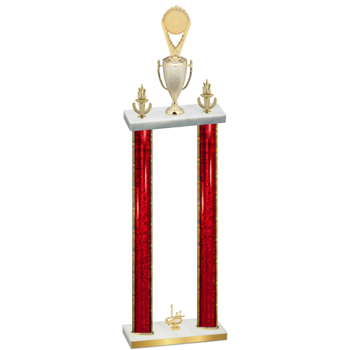 Double Red Glacier First Place Insert Trophy