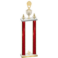 Double Red Glacier Fourth Place Insert Trophy