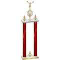 Double Red Glacier Victory Cheerleading Trophy