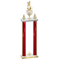 Double Red Glacier First Place Hockey Trophy