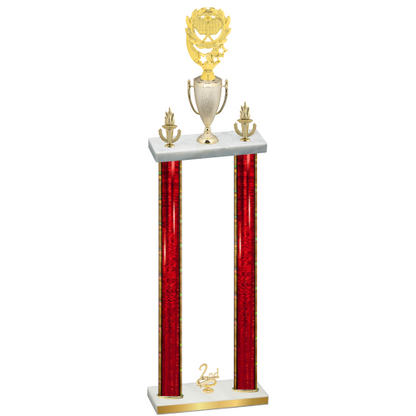 Double Red Glacier Second Place Pickleball Trophy