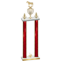 Double Red Glacier First Place Horses Trophy