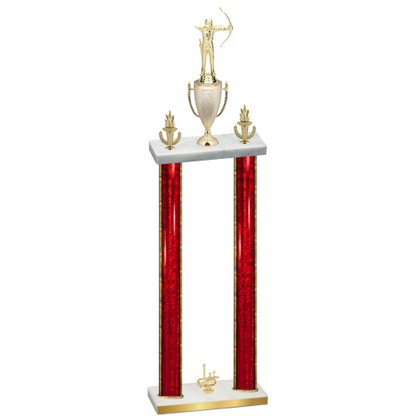 Double Red Glacier First Place Archery Trophy