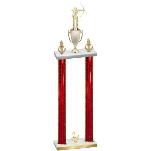 Double Red Glacier Second Place Archery Trophy