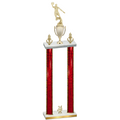 Double Red Glacier Year Basketball Trophy