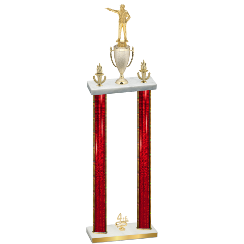 Double Red Glacier Fourth Place Shooter Trophy