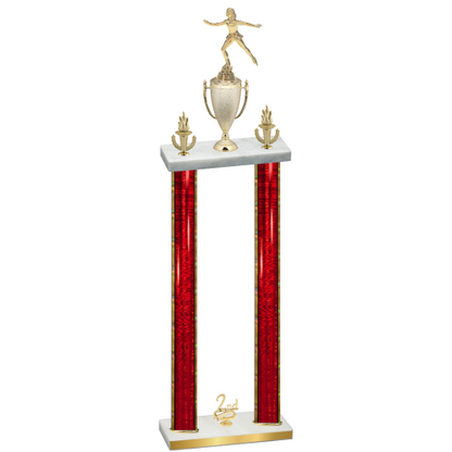 Double Red Glacier Second Place Skater Trophy