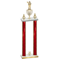 Double Red Glacier Year Holiday Trophy