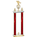 Double Red Glacier Year Fishing Trophy